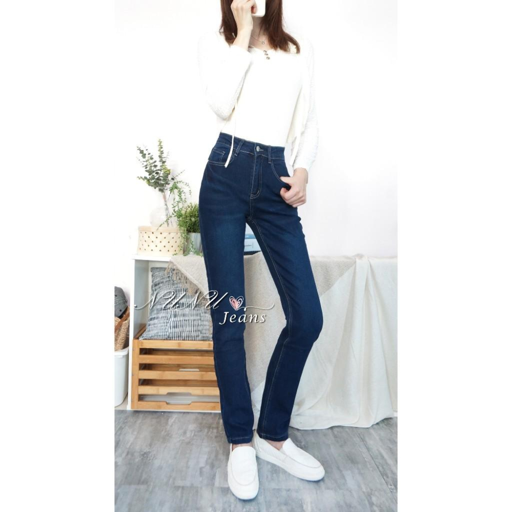 M~3L中腰加長款 大尺碼長褲 直筒褲 秋冬長褲 顯瘦長褲 小直筒褲 牛仔褲 牛仔長褲 女生長褲 .787.923-細節圖3