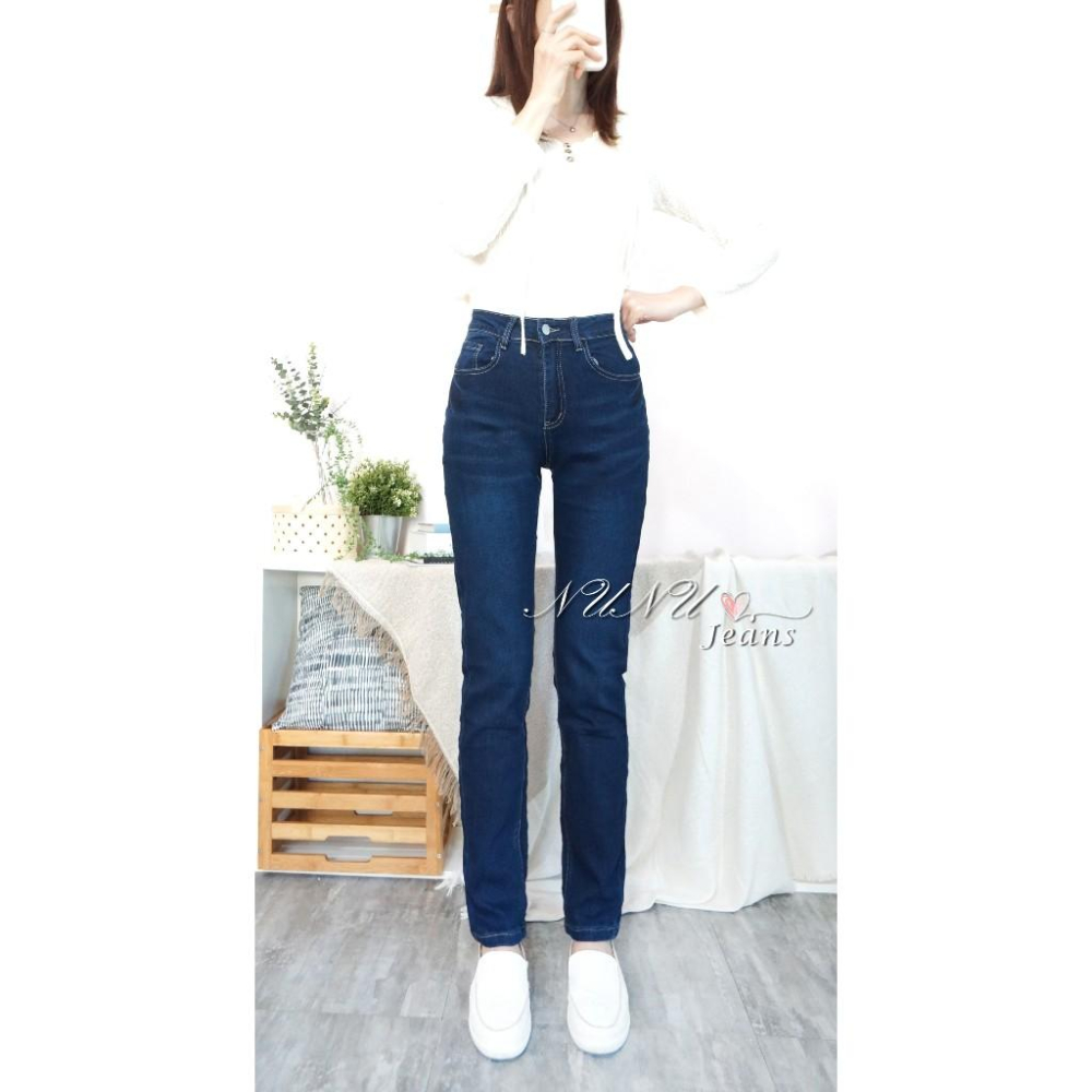 M~3L中腰加長款 大尺碼長褲 直筒褲 秋冬長褲 顯瘦長褲 小直筒褲 牛仔褲 牛仔長褲 女生長褲 .787.923-細節圖7