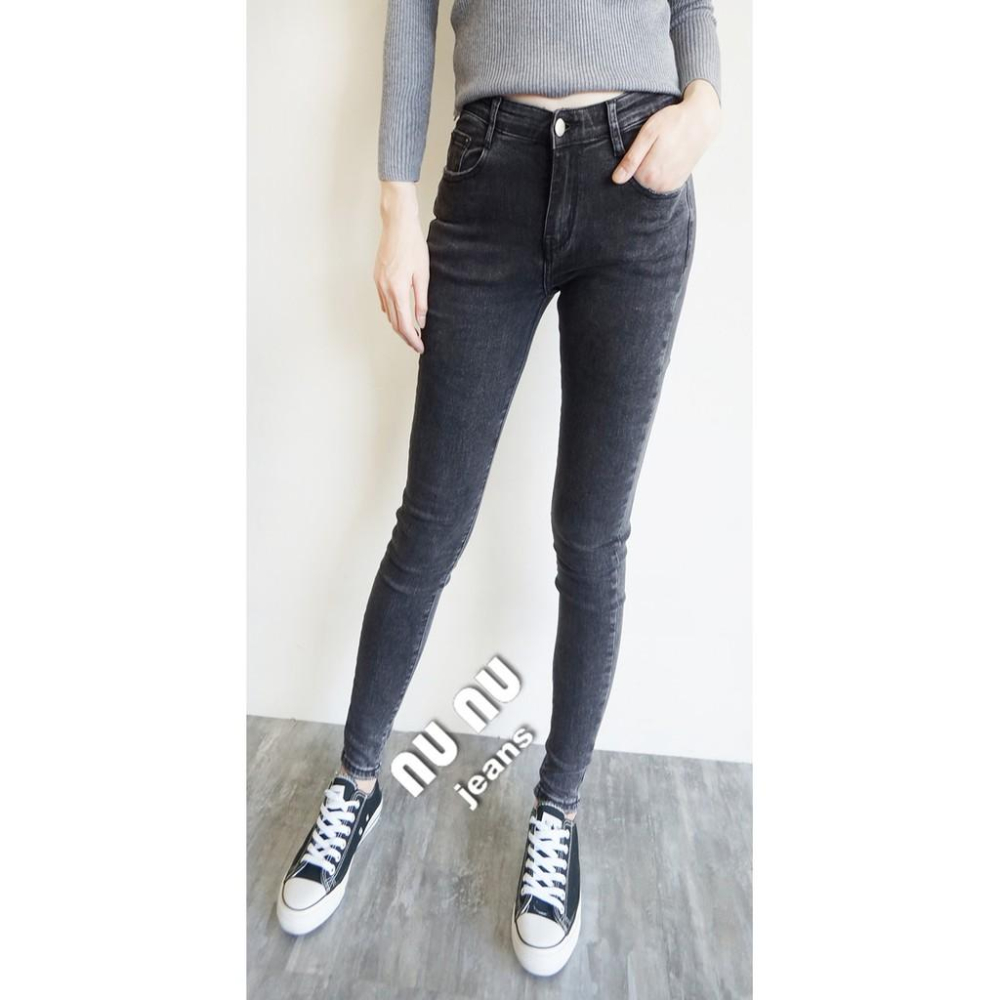 歐美個性時尚風 顯瘦 黑灰牛仔褲 煙灰褲 小腳褲 中低腰牛仔長褲 水洗丹寧牛仔 長褲 褲子NN.132.984-細節圖6