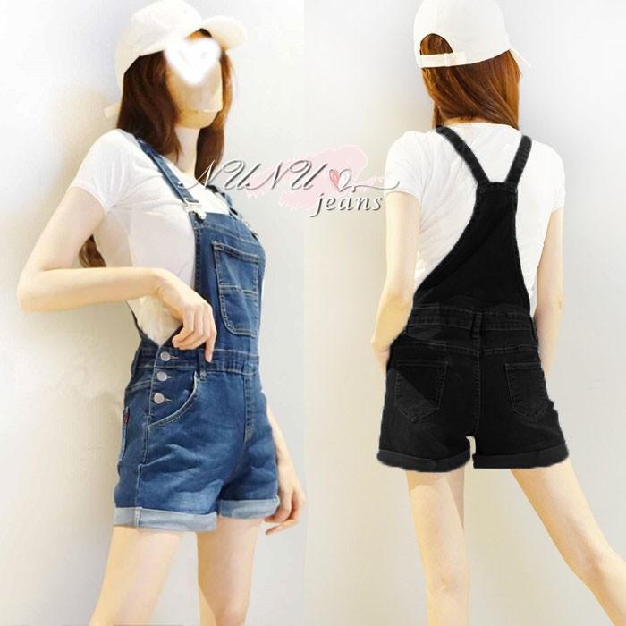 顯瘦寬鬆日系休閒吊帶短褲/連身褲/連身短褲/背帶短褲/背帶褲/牛仔短褲/吊帶牛仔褲/工作褲/工裝褲/.797.431-細節圖3