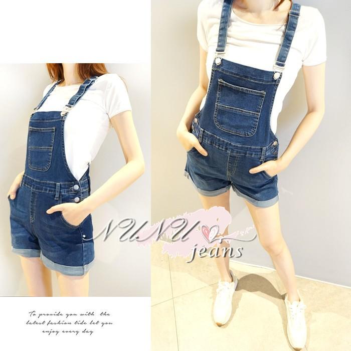 顯瘦寬鬆日系休閒吊帶短褲/連身褲/連身短褲/背帶短褲/背帶褲/牛仔短褲/吊帶牛仔褲/工作褲/工裝褲/.797.431-細節圖4