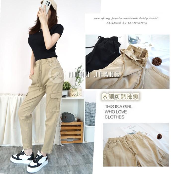 2色4碼/春夏透氣斜紋棉工裝褲 直筒褲 工作褲 休閒長褲 休閒褲 闊腿褲 運動褲 寬鬆褲子 長褲女.238.660-細節圖9