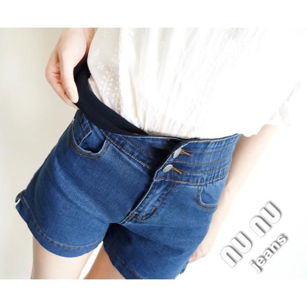 雙釦-5KG 韓妞必備收腹短褲 顯瘦牛仔短褲 高腰短褲 NN.471-340-細節圖6