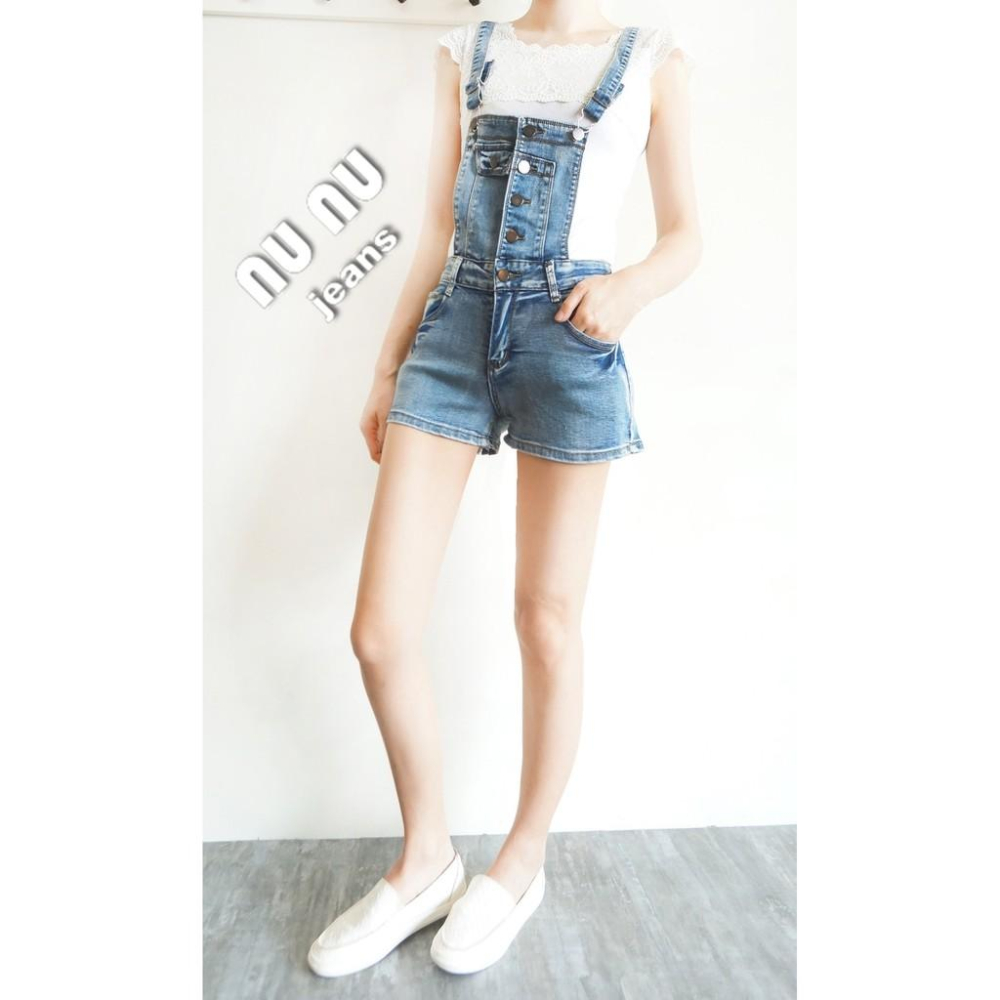 可愛百搭顯瘦牛仔 吊帶短褲/連身褲/吊帶褲/吊帶牛仔褲/牛仔吊帶褲/牛仔短褲/牛仔褲/熱褲NN.572.699-細節圖6