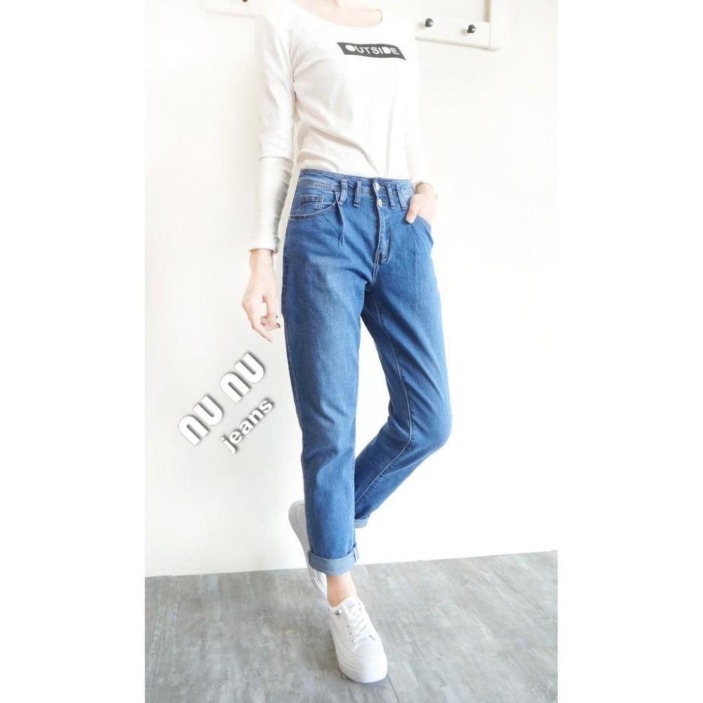 簡約ins風 彈力 AB 哈倫褲 休閒長褲 男友褲 老爺褲 牛仔長褲 休閒褲 寬鬆 長褲NN.362.666-細節圖5