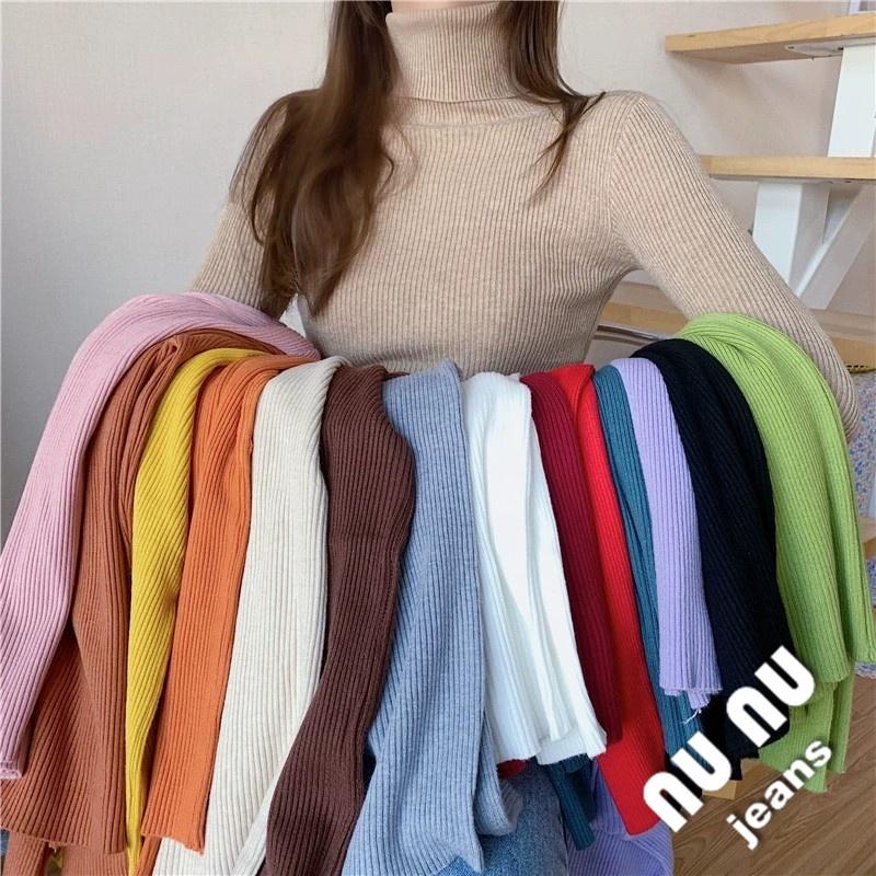 保暖不刺膚/高領/翻領/針織衫/毛衣/長袖/素色/坑條/針織上衣/圍脖/保暖衣/貼身打底上衣/內搭衣/發熱衣/大學T-細節圖9