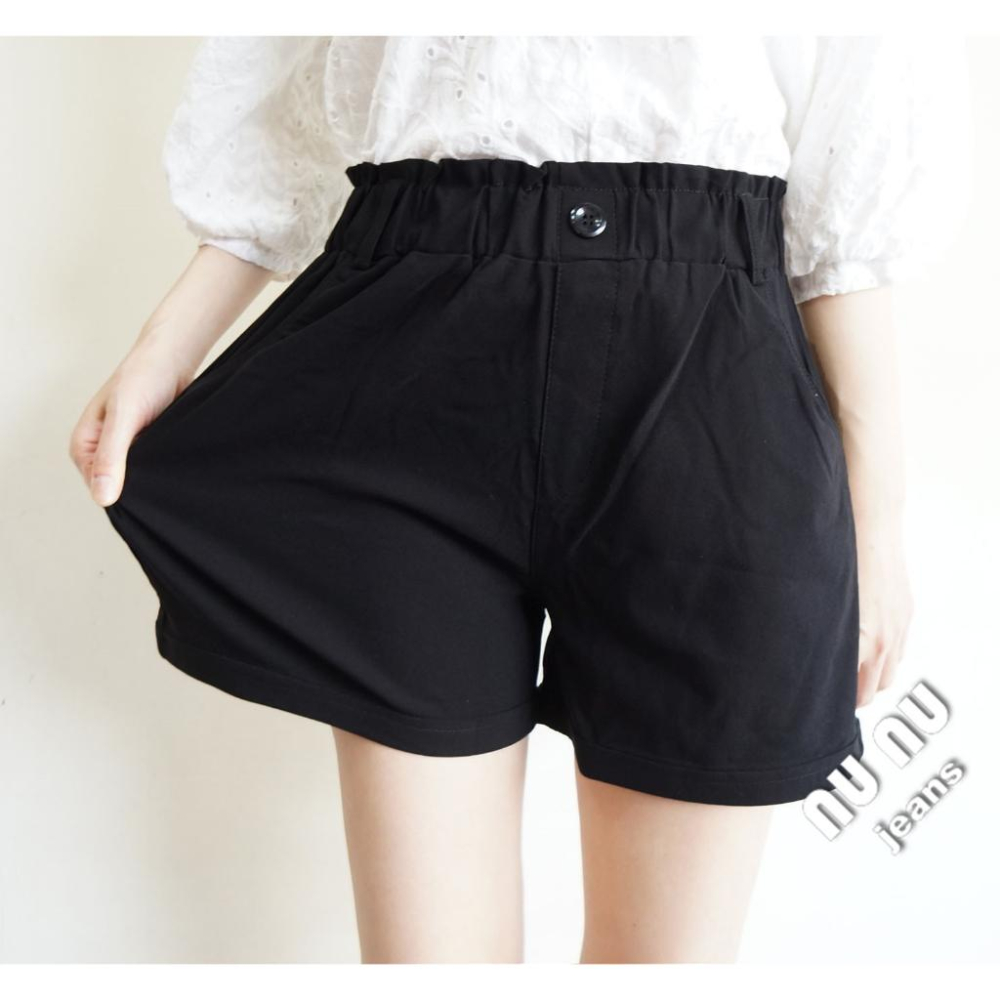 高腰顯瘦涼感短褲/鬆緊帶/A字短褲/高腰短褲/黑色短褲/休閒短褲女/熱褲/居家褲/女生短褲/褲子NN.636.230-細節圖7