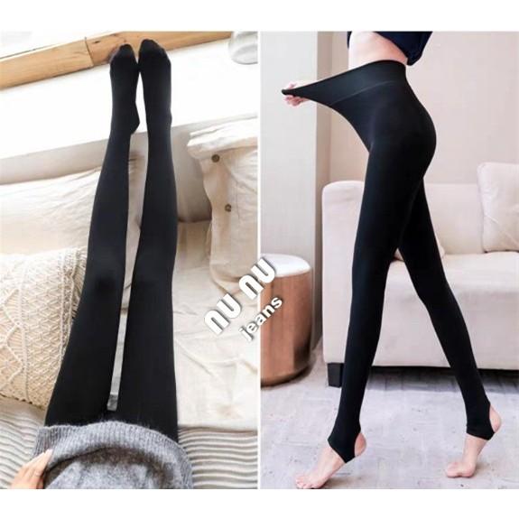 秋冬保暖後絨褲襪 高彈力提臀刷絨保暖打底褲襪 秋冬特厚加絨保暖刷毛褲襪 踩腳褲襪 連腳褲襪 踩腳褲 褲襪-細節圖5