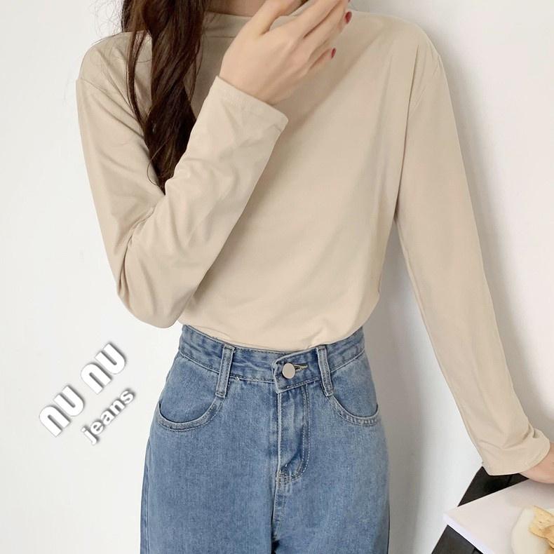 冬季必備親膚半高領內搭/立領t恤/立領上衣/長袖上衣//面膜T/貼身上衣/緊身衣/衛生衣/睡衣/內搭衣/打底衫/套頭-細節圖6