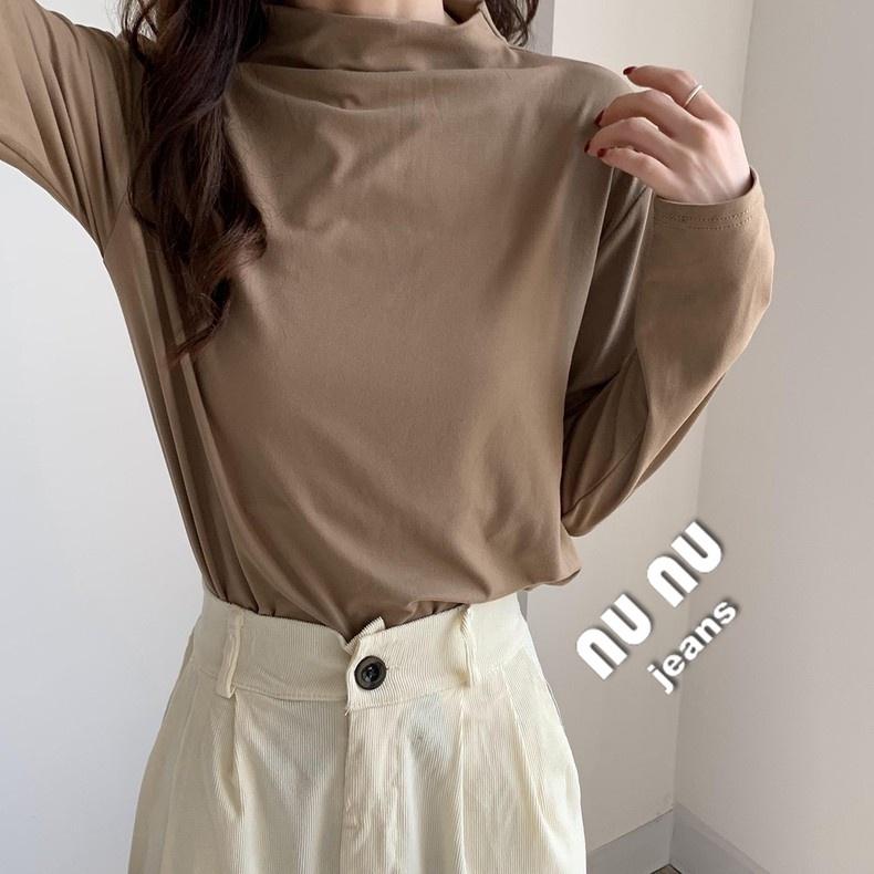 冬季必備親膚半高領內搭/立領t恤/立領上衣/長袖上衣//面膜T/貼身上衣/緊身衣/衛生衣/睡衣/內搭衣/打底衫/套頭-細節圖8