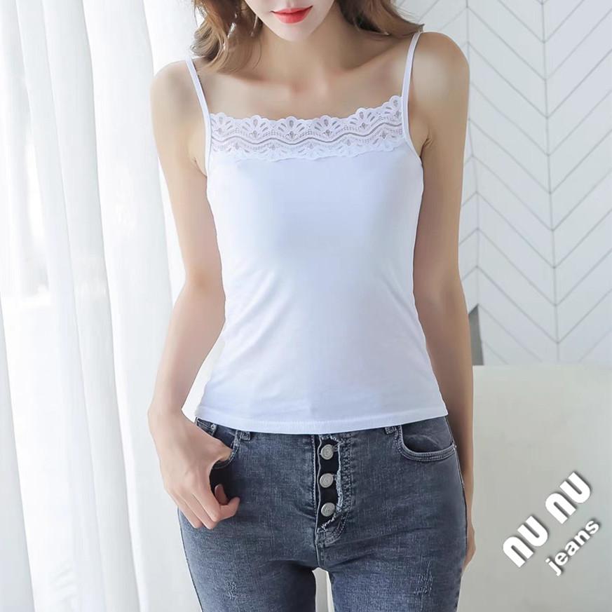 夏日百搭/素色/細肩帶背心/細肩帶上衣/打底衣/ins/外穿內搭/百搭上衣/無袖上衣/無袖背心/女裝/女生上衣-細節圖5