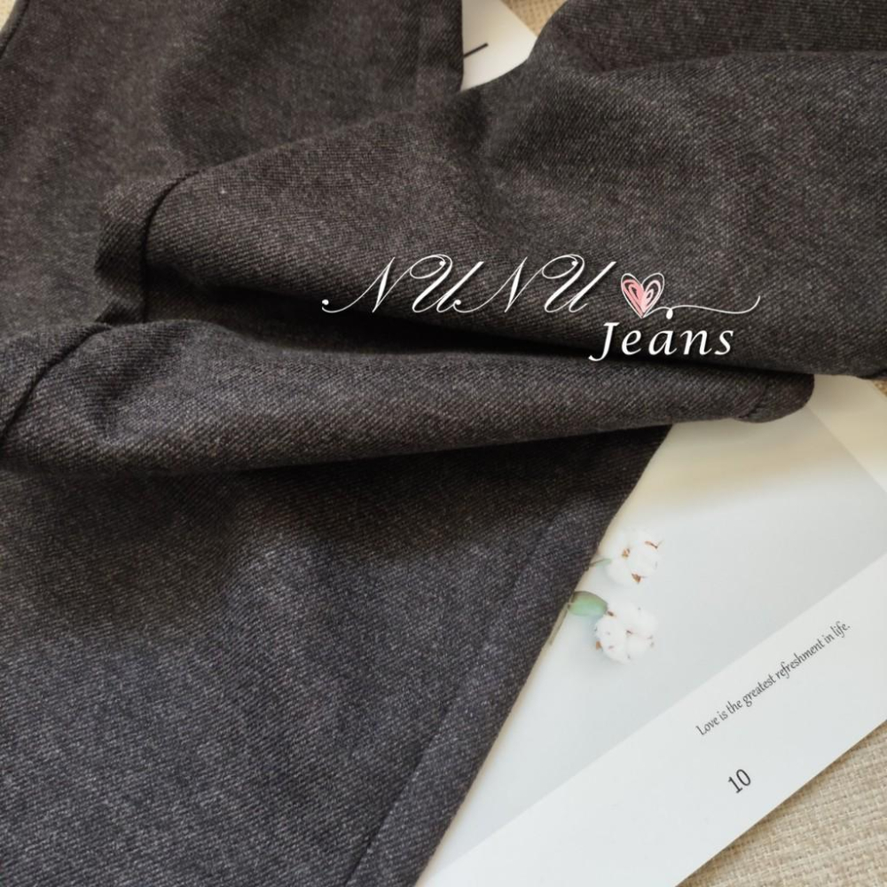 日系斜紋毛呢直筒褲 休閒長褲 老爺褲 哈倫褲 休閒褲 冬天褲子 女長褲 保暖褲 保暖長褲.367.132-細節圖6