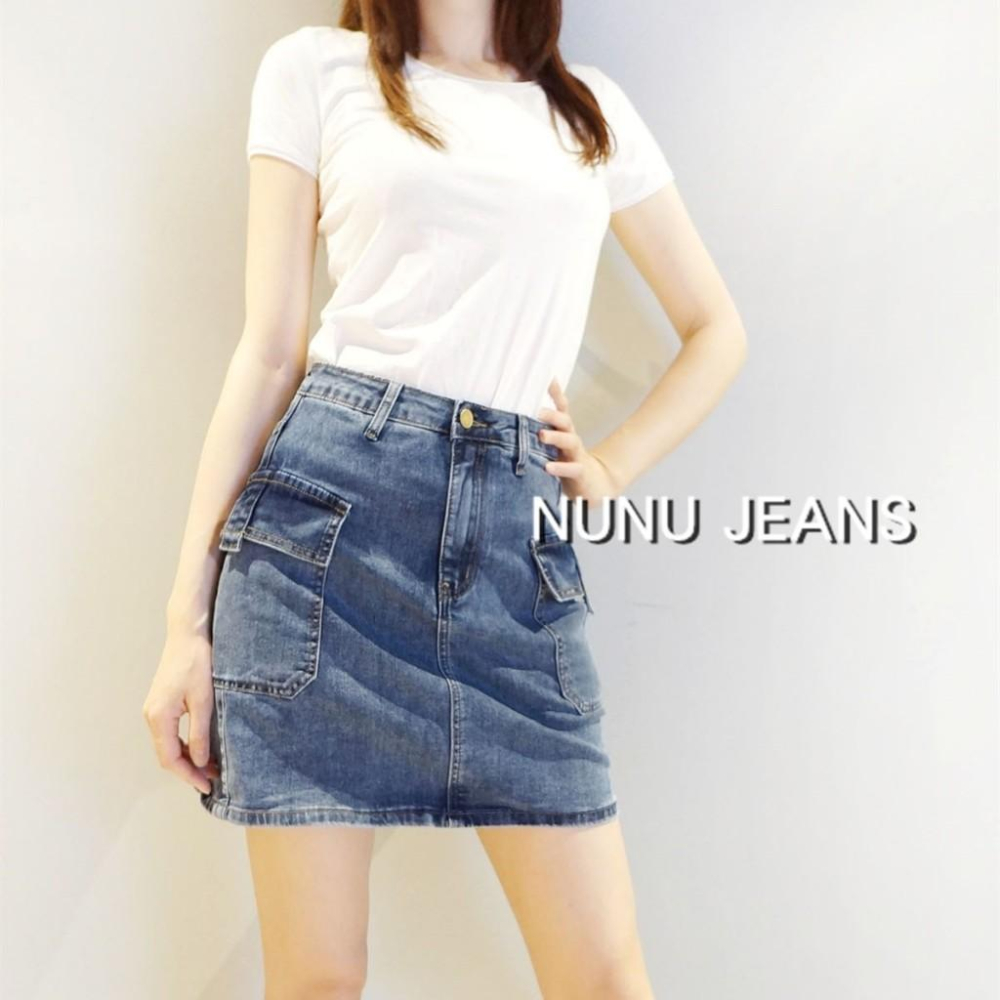 歐美時尚風/牛仔裙/牛仔短裙/工袋裙/工裝裙/工作裙/牛仔褲裙/A字裙/迷你裙/牛仔裙/A字牛仔裙學院風.137.172-細節圖2