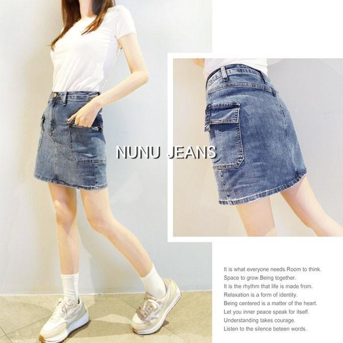歐美時尚風/牛仔裙/牛仔短裙/工袋裙/工裝裙/工作裙/牛仔褲裙/A字裙/迷你裙/牛仔裙/A字牛仔裙學院風.137.172-細節圖8
