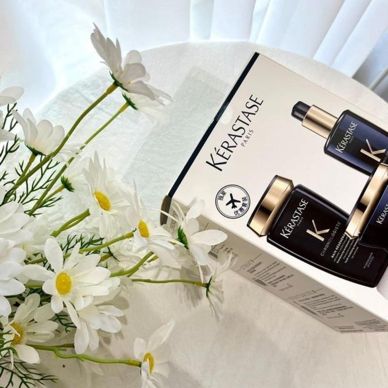 現貨✨KERASTASE卡詩黑鑽極萃逆時奢華組 黑鑽極萃逆時玫瑰香氛露100ml 黑鑽護髮油【伊Z購歐美專業代購】-細節圖7