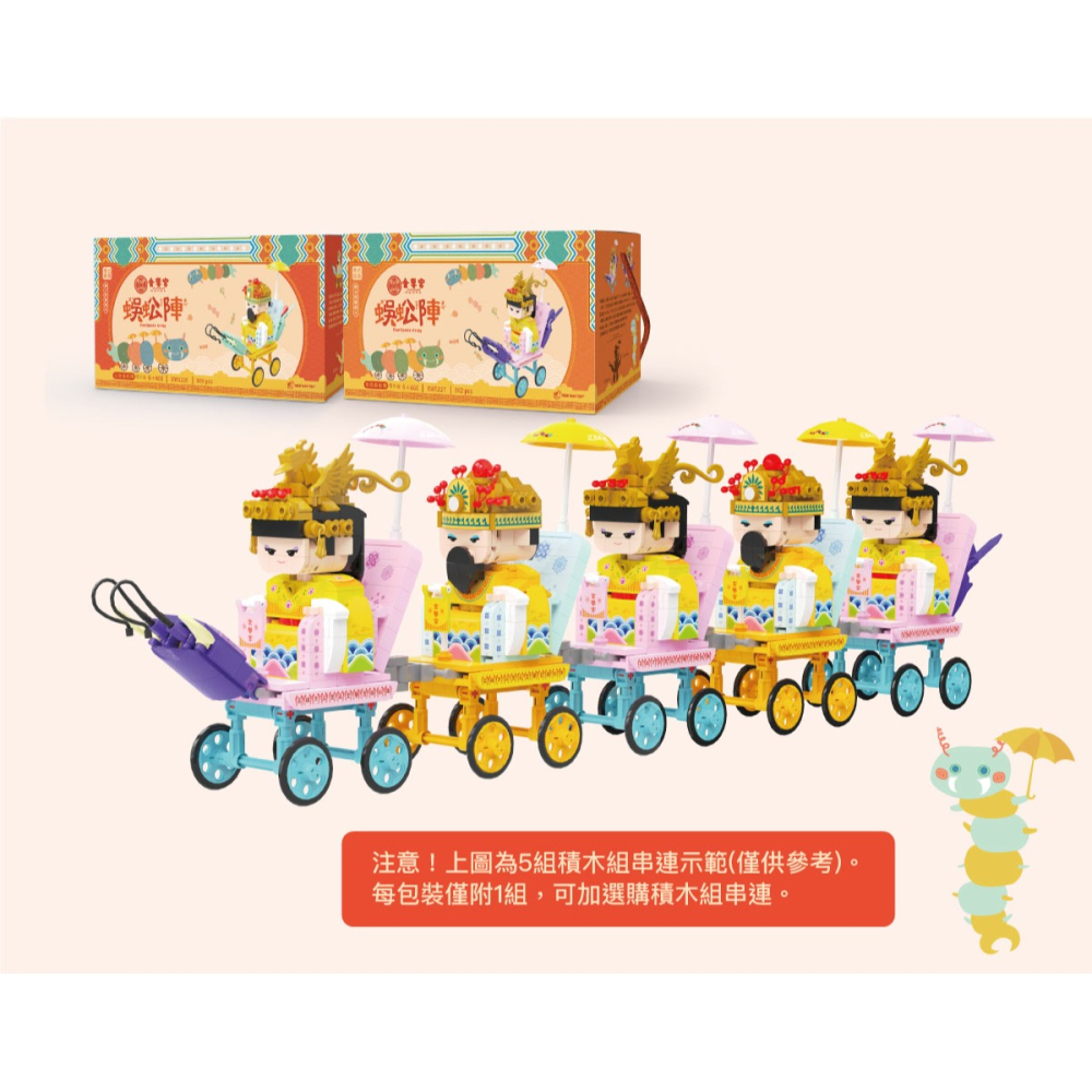 下茄萣金鑾宮 蜈蚣陣積木組-細節圖6