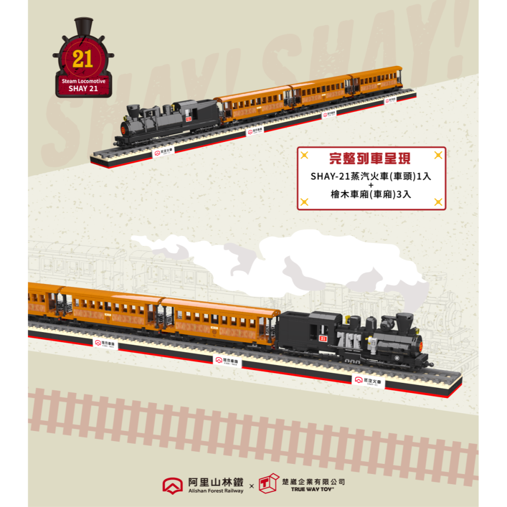 SHAY21蒸汽火車(車頭)-阿里山林鐵-細節圖3
