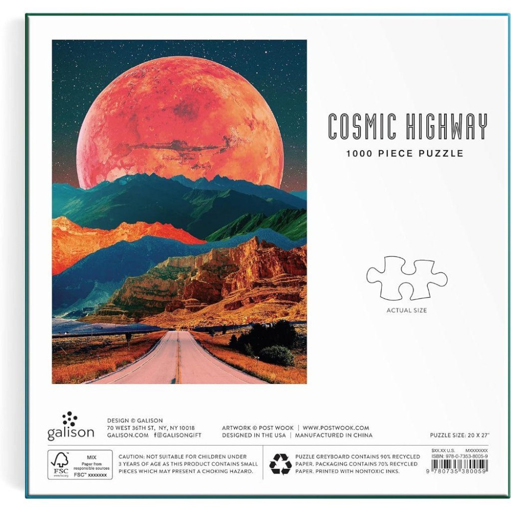 [現貨]【拼圖】Galison 1000片| 宇宙公路 Cosmic Highway-細節圖4