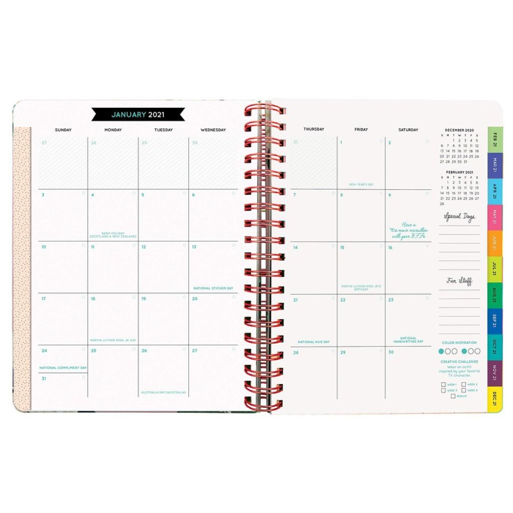 [現貨出清] Pipsticks+Workman 2021 17M 大型硬殼線圈手帳 行事曆-細節圖2