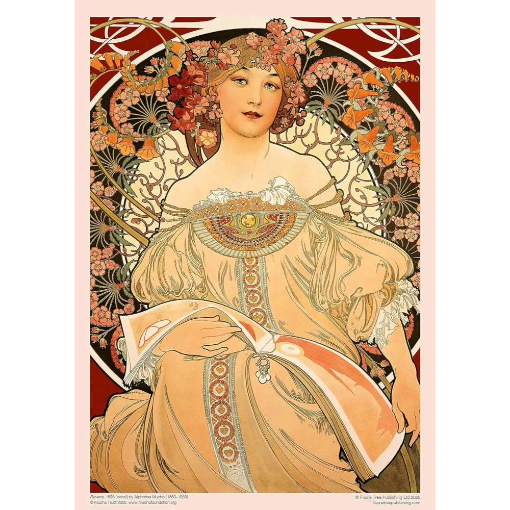 【拼圖】🇬🇧 ＦＴ 1000片 | 慕夏 綺思 Mucha: Reverie-細節圖2