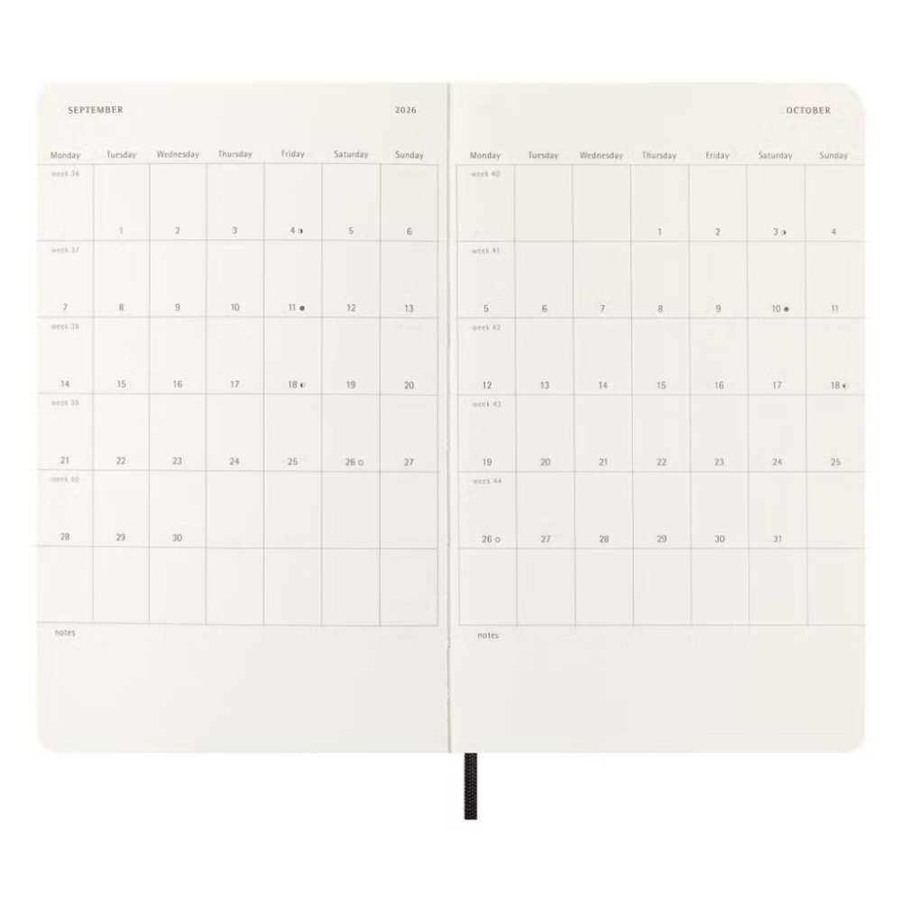 MOLESKINE 2026 12M 經典硬殼週日記手帳 Hardcover-細節圖3