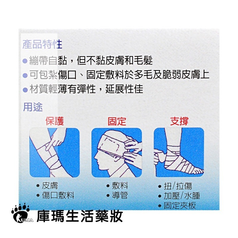 3M Nexcare 自黏彈性繃帶 多款任選【庫瑪生活藥妝】1581CP 1582CP 1583CP 1584CP-細節圖11