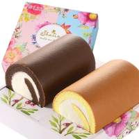 【亞尼克-生乳捲】12cm雙捲禮盒-原味+特黑