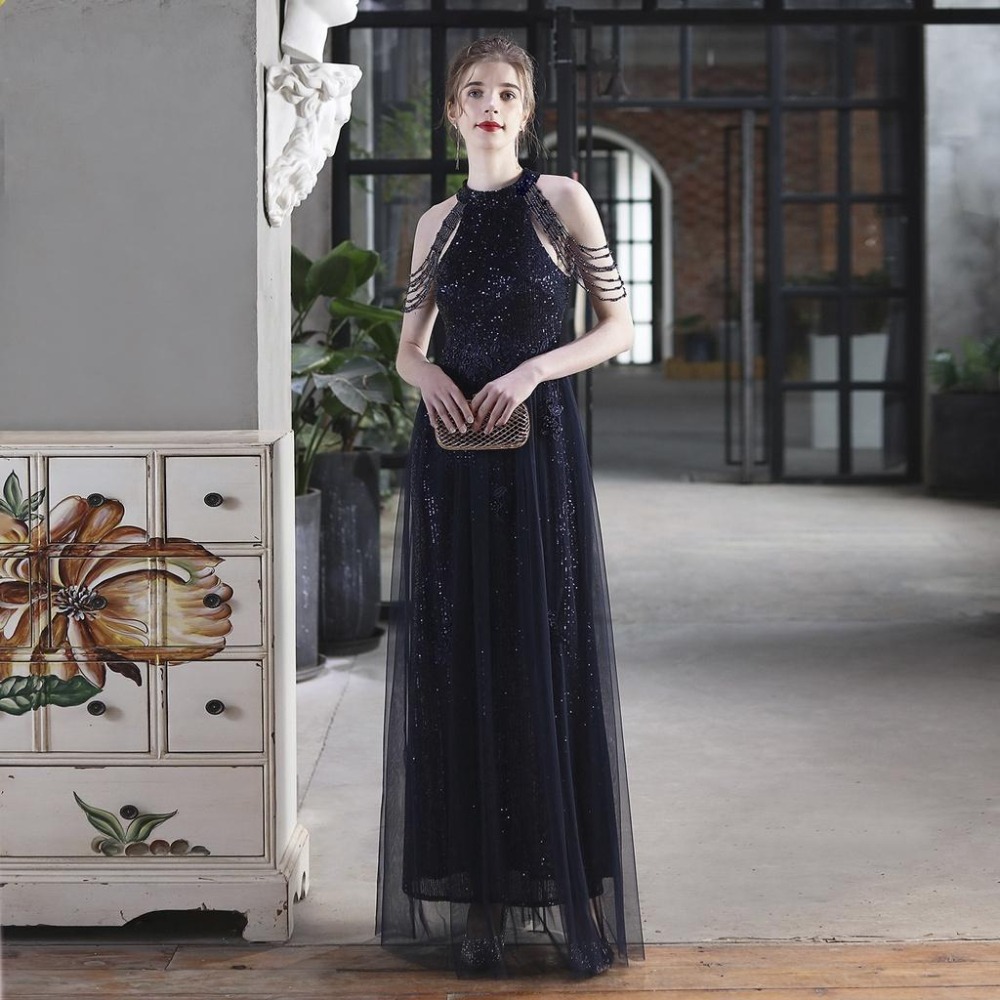 珠片網紗敬酒服新娘長款答謝宴裹胸大-細節圖5