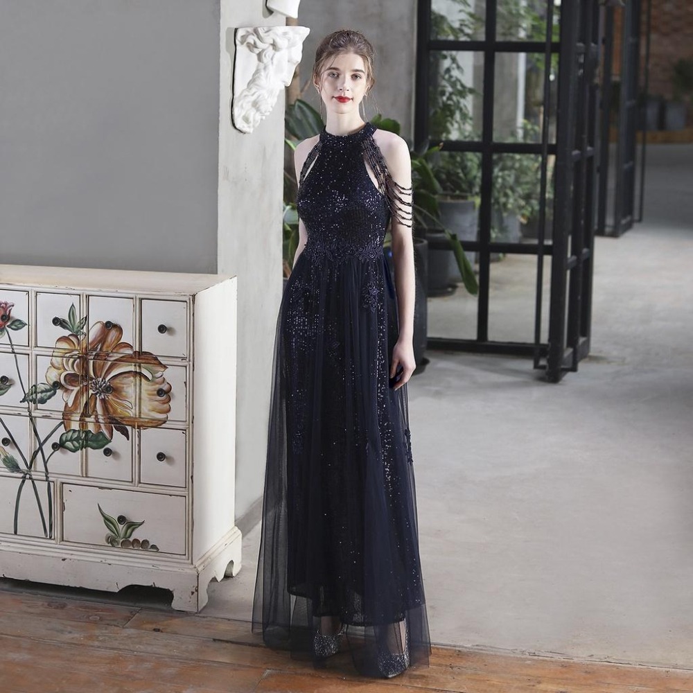 珠片網紗敬酒服新娘長款答謝宴裹胸大-細節圖6