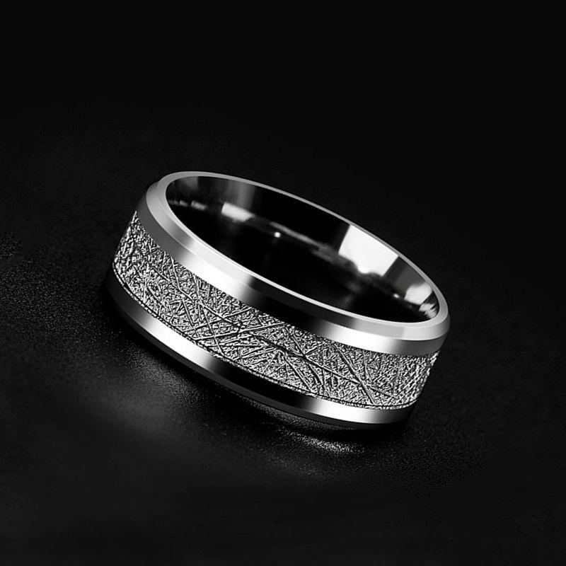 男戒指銀色簡約單身素圈戒子潮男鈦鋼尾戒指環女情侶手飾品可水洗-細節圖4