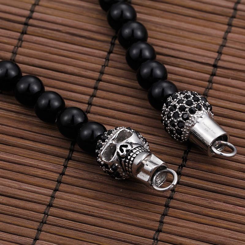 爆款>>貨源歐美時尚個性朋克復古骷髏頭項鏈 男女毛衣鏈-細節圖4