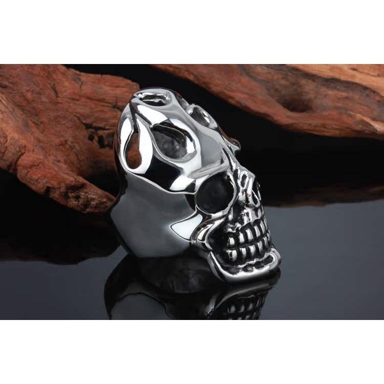爆款>>個性潮人霸氣大指環鈦鋼戒指 歐美超酷型男骷髏頭鈦鋼首飾-細節圖5