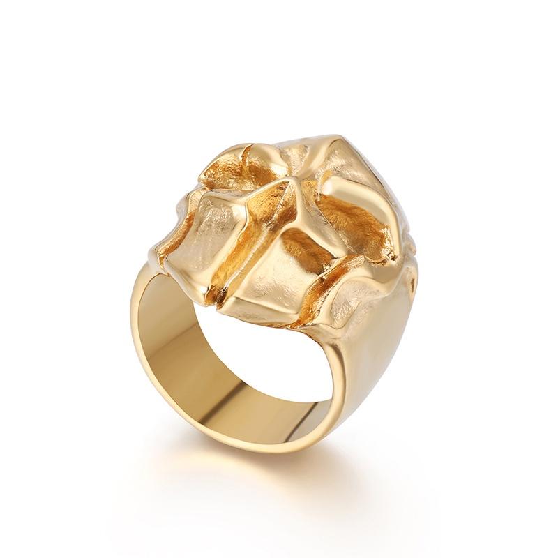 爆款>>貨源 歐美不銹鋼男士指環朋克復古骷髏頭戒指手飾-細節圖7