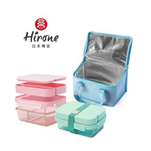 【Hirone】雙層分隔保鮮盒組