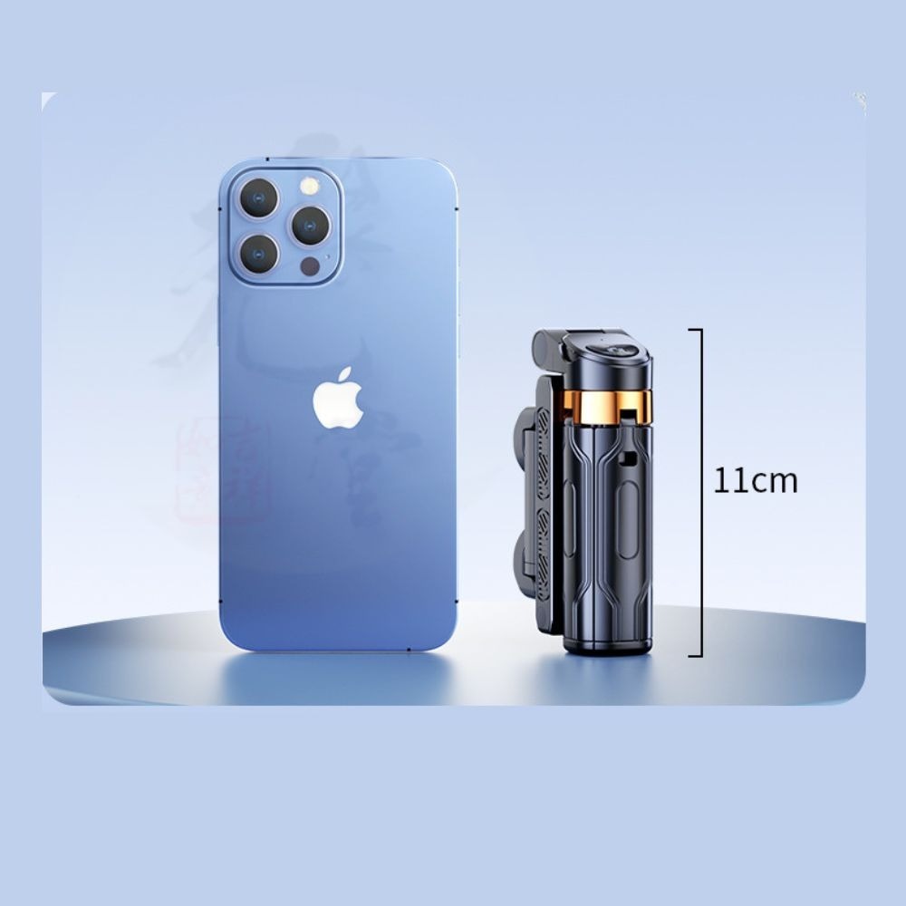 【聚元堂 】2025新款 迷你自拍棒 自拍手柄四腳架 手機支架 三合一 手機稳定助拍器 補光燈 自拍神器-細節圖11