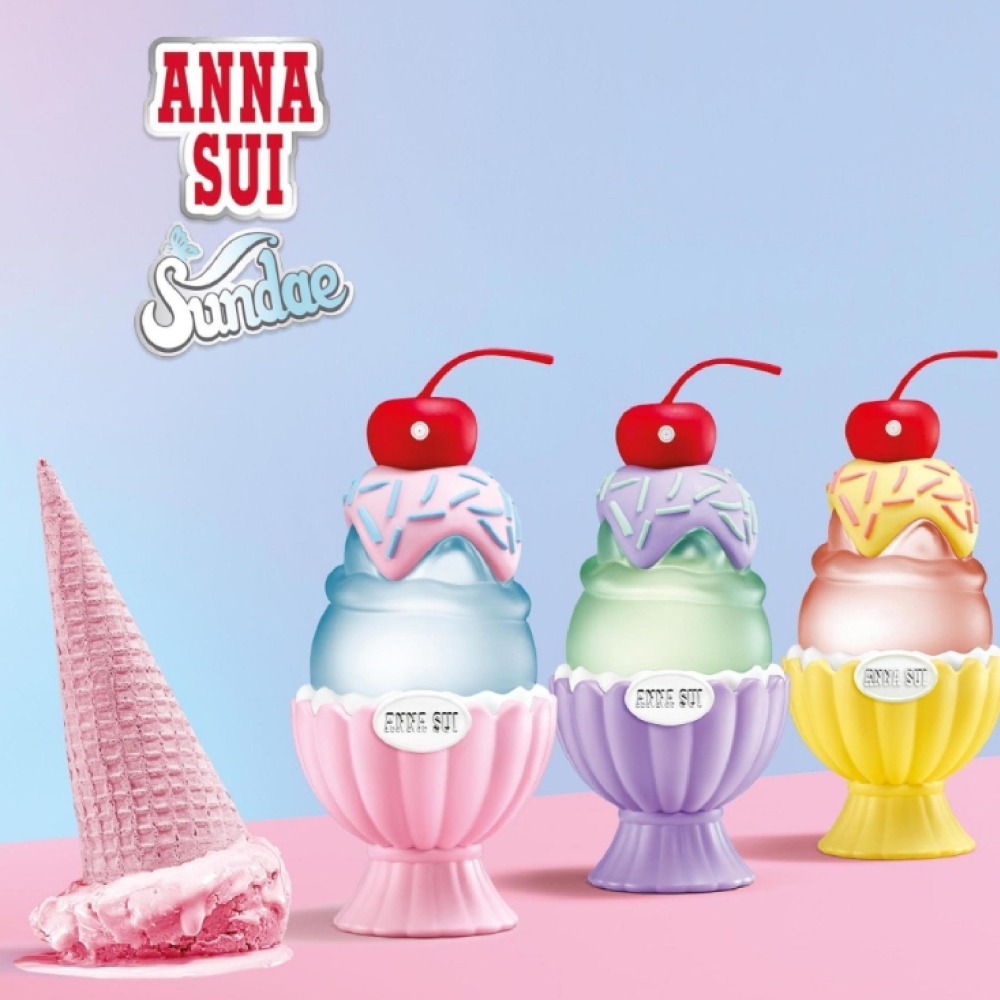 現貨-安娜蘇ANNA SUI果漾聖代淡香水5ml/罐(小樣) Y2K風潮/夢幻再創新高度/冰淇淋造型香氛-細節圖2