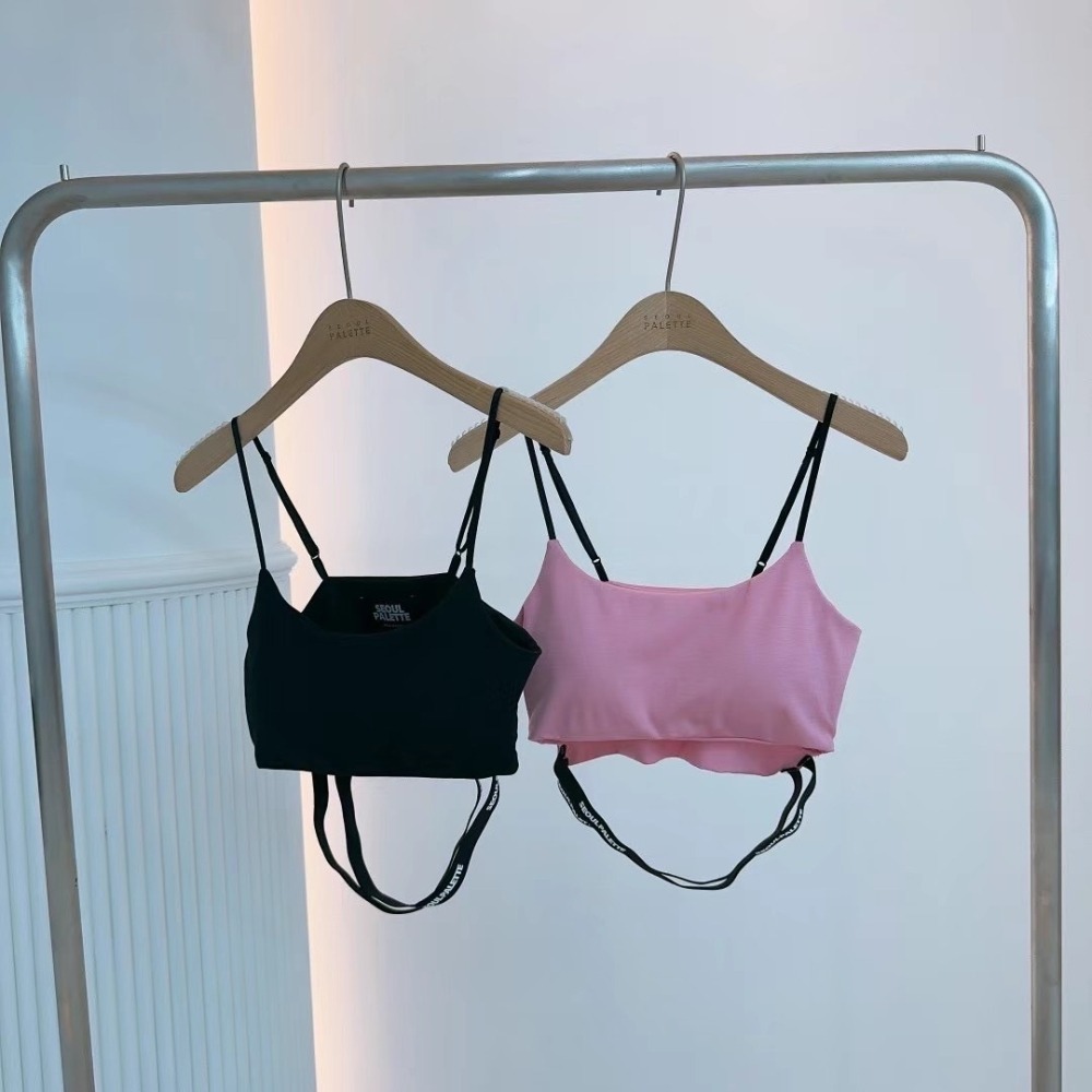 ✈️粉現貨-正韓🇰🇷//太妍歐膩//logo繃帶造型短版bra-細節圖11