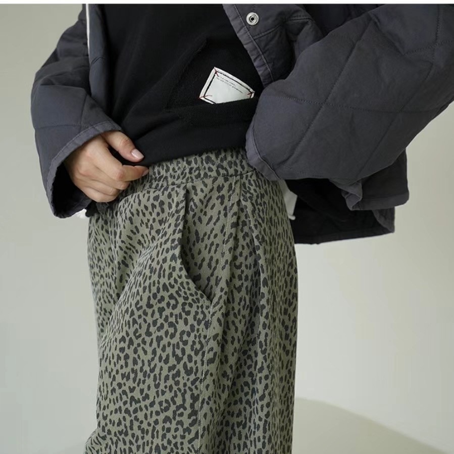 ✈️卡其現貨-正韓🇰🇷//豹紋闊腿褲~12.18-細節圖8