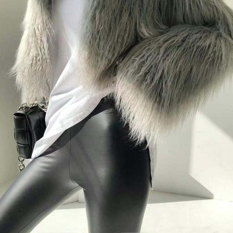 ✈️XL現貨-正韓🇰🇷//爆款回歸~~巨百搭貼腿皮褲-細節圖5