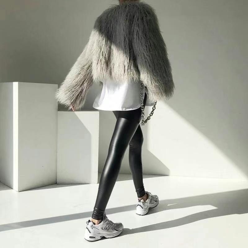 ✈️XL現貨-正韓🇰🇷//爆款回歸~~巨百搭貼腿皮褲-細節圖6