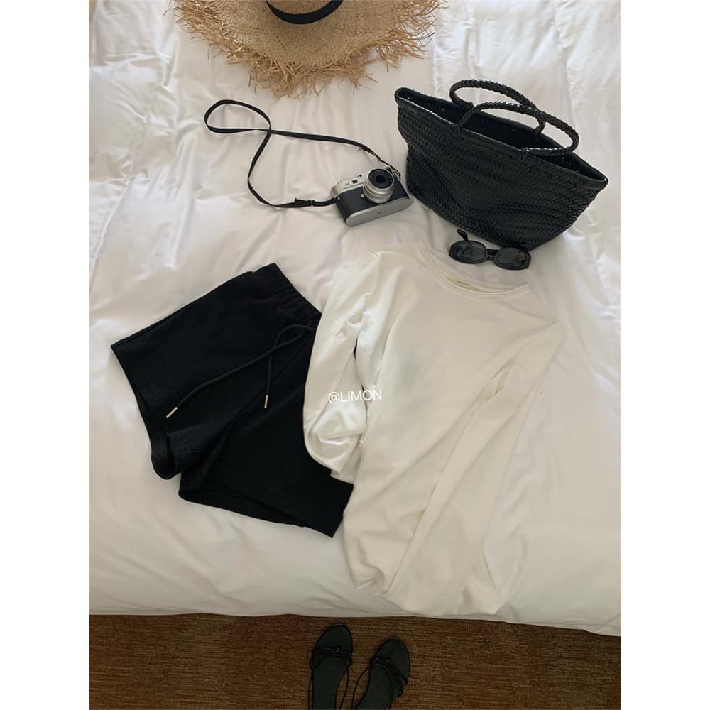 ✈️S碼現貨-//檸檬家🍋//糖果捲邊百搭Tee~3.31-細節圖7