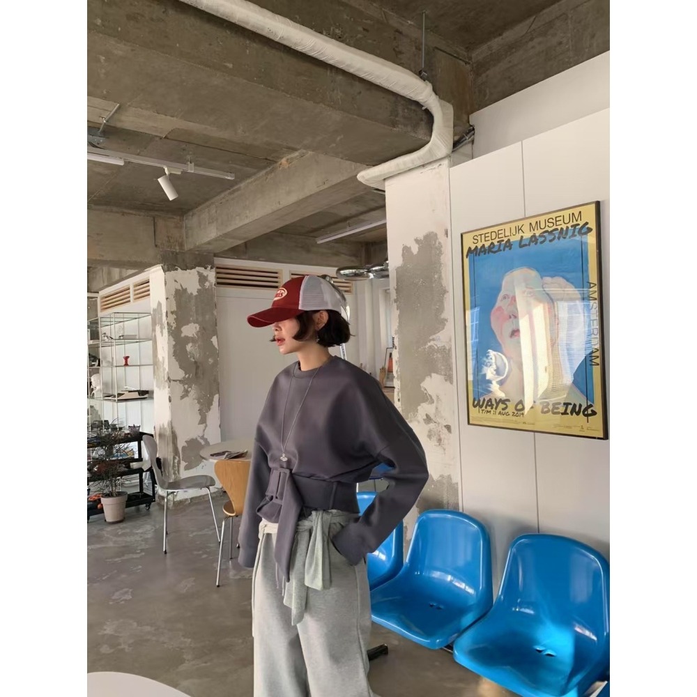 ✈️粉現貨1-正韓🇰🇷//雪熙歐膩//腰封造型上衣~4.5-細節圖2