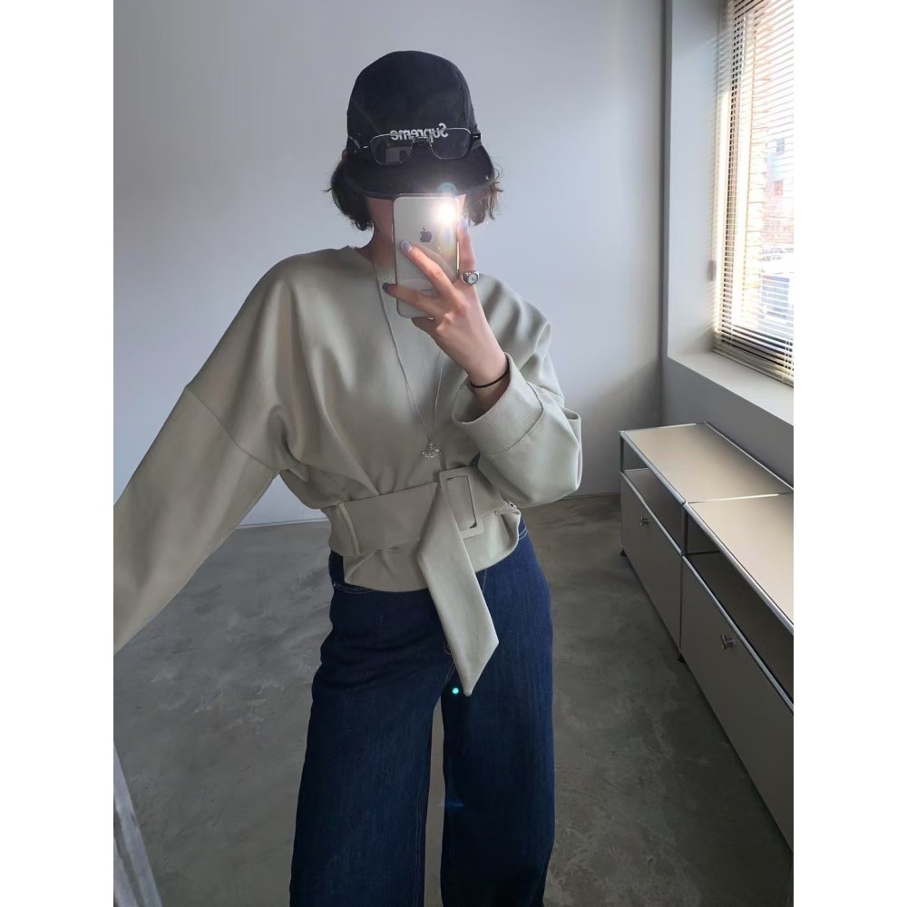 ✈️粉現貨1-正韓🇰🇷//雪熙歐膩//腰封造型上衣~4.5-細節圖3