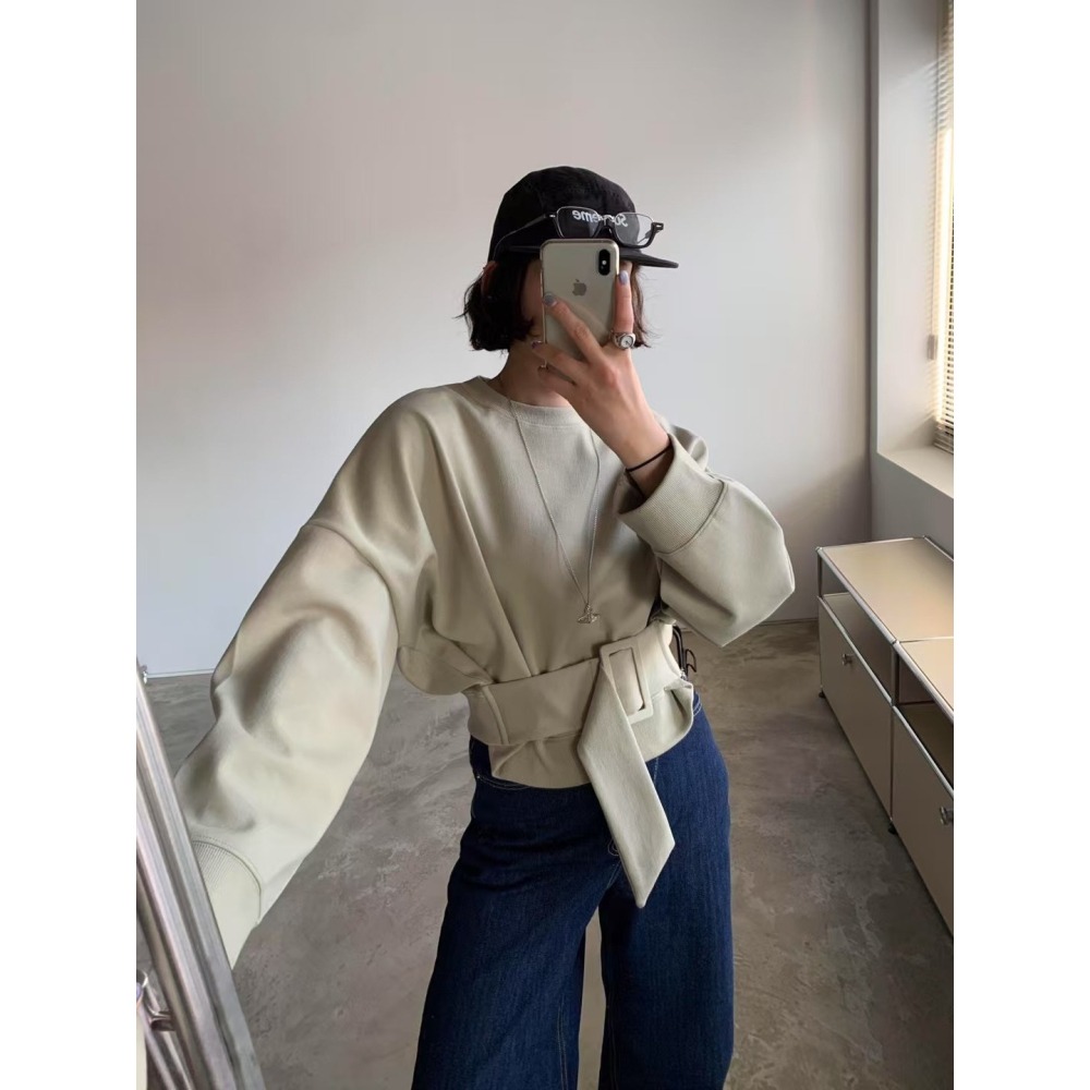 ✈️粉現貨1-正韓🇰🇷//雪熙歐膩//腰封造型上衣~4.5-細節圖4