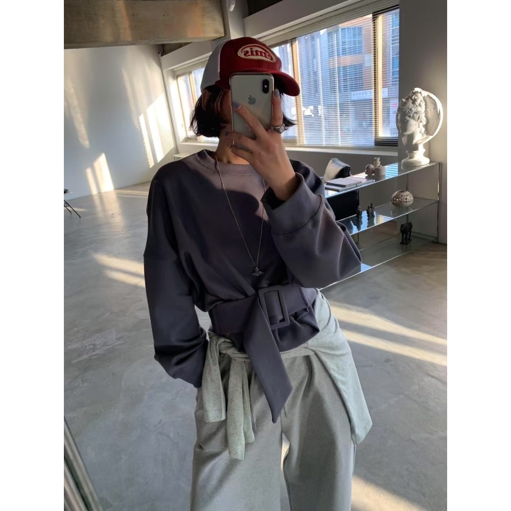 ✈️粉現貨1-正韓🇰🇷//雪熙歐膩//腰封造型上衣~4.5-細節圖5