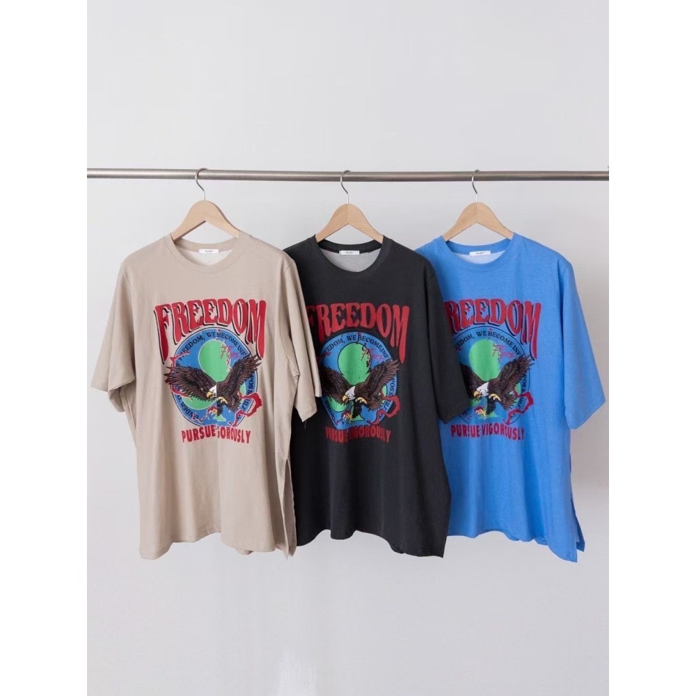 ✈️灰黑1-正韓🇰🇷//美式老鷹印圖大T~4.13-細節圖9