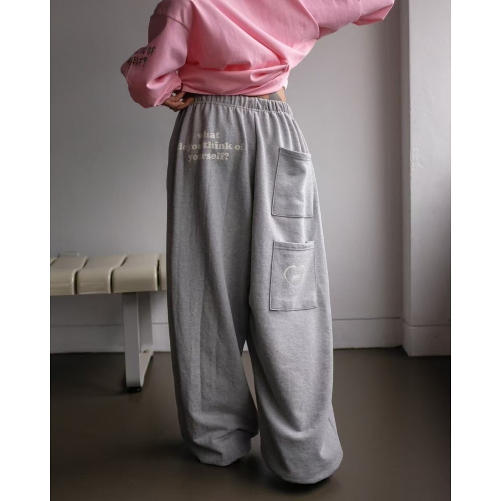 ✈️現貨-正韓🇰🇷//Mini家//兩個口袋的英字衛褲~4.20-細節圖4