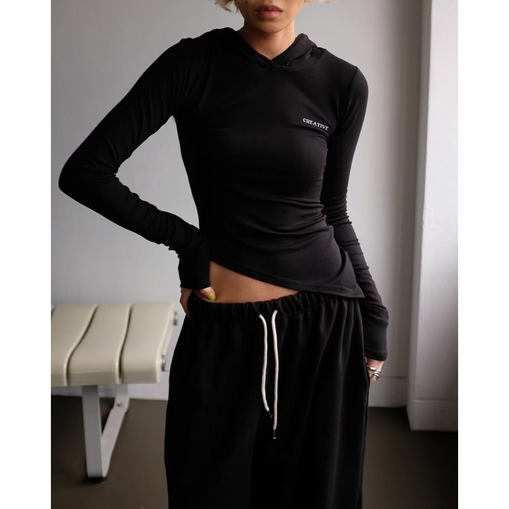 ✈️現貨-正韓🇰🇷//Minicloset//辣斜切連帽上衣~4.20-規格圖9