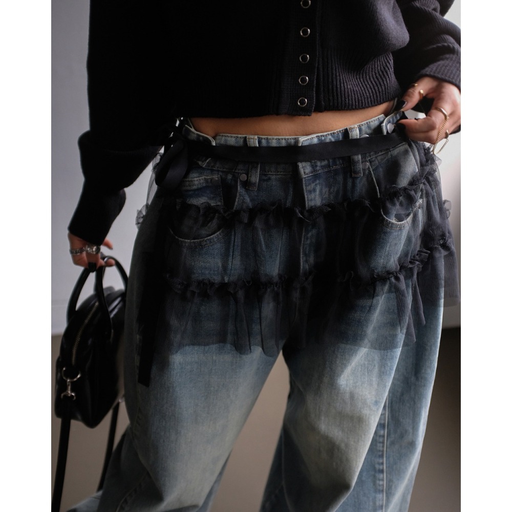 ✈️黑現貨1-正韓🇰🇷//Minicloset//疊搭蛋糕蕾絲襯裙~4.20-細節圖8