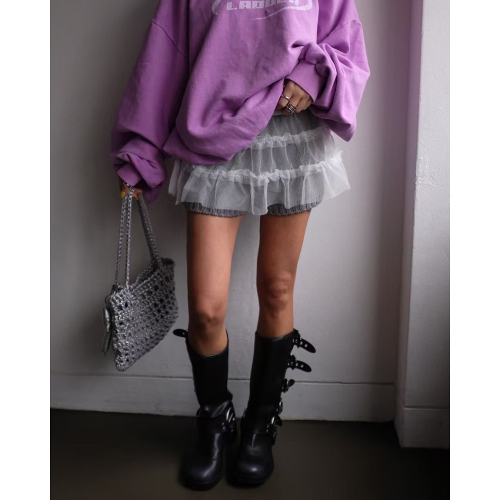 ✈️黑現貨1-正韓🇰🇷//Minicloset//疊搭蛋糕蕾絲襯裙~4.20-細節圖9